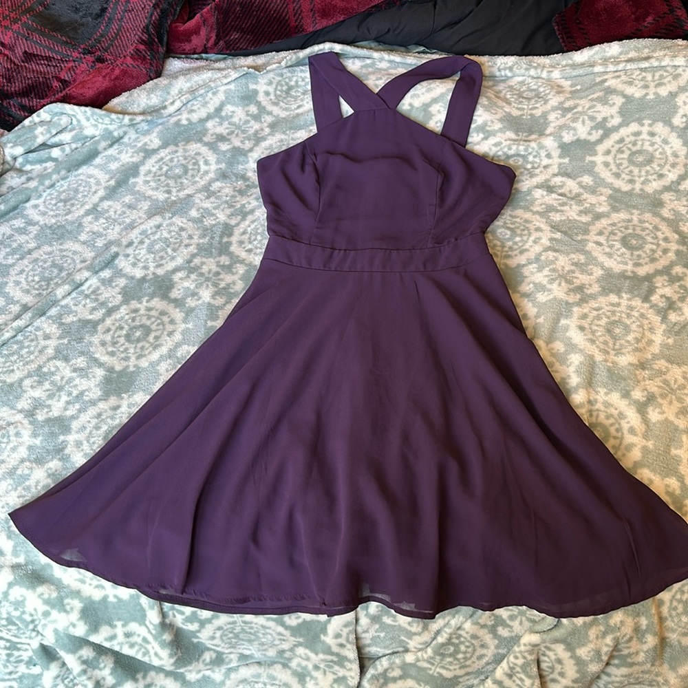 Deep purple dress